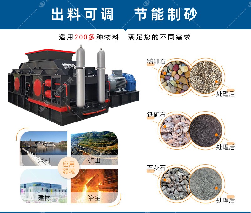 河沙破碎机-河沙粉碎机多少钱一台-河沙破碎生产线设备